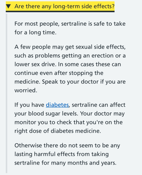How long have you been using Sertraline for?