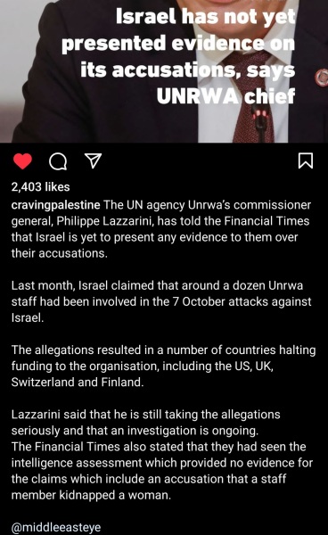 To find the silence about UNRWA being Hamas hypocritical