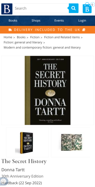 Weird mystery about book called "The Secret History"!