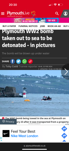 Plymouth bomb