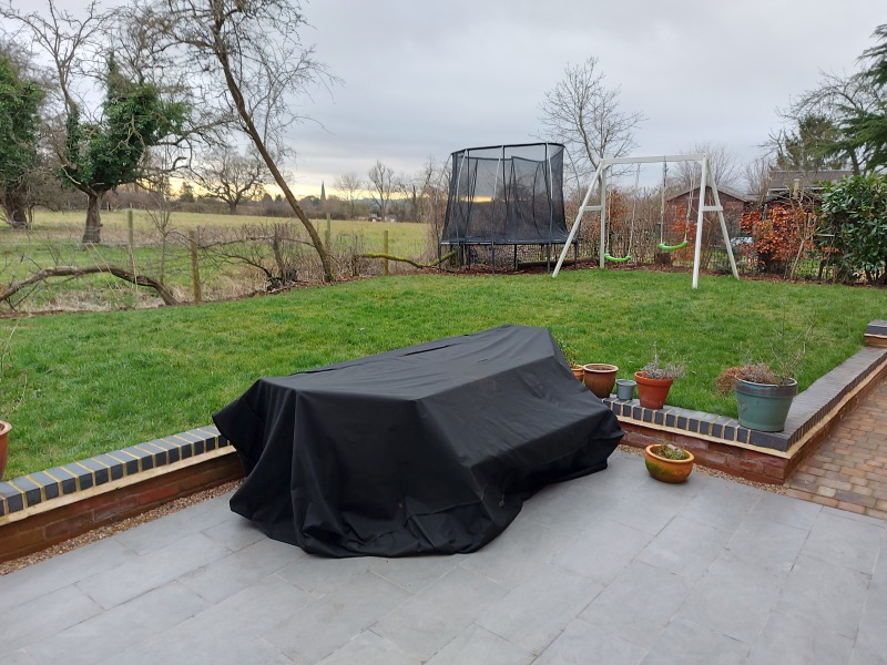 My garden has hedges for borders