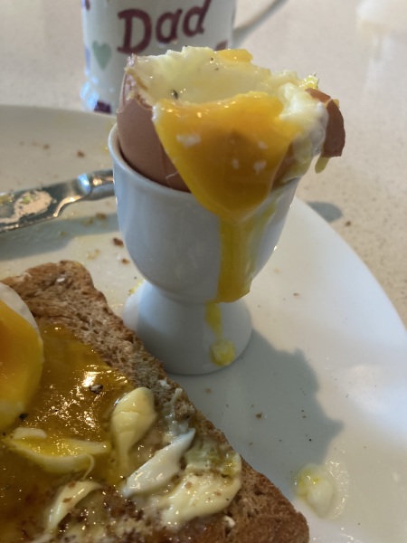 To not like the way DH eats his boiled eggs?