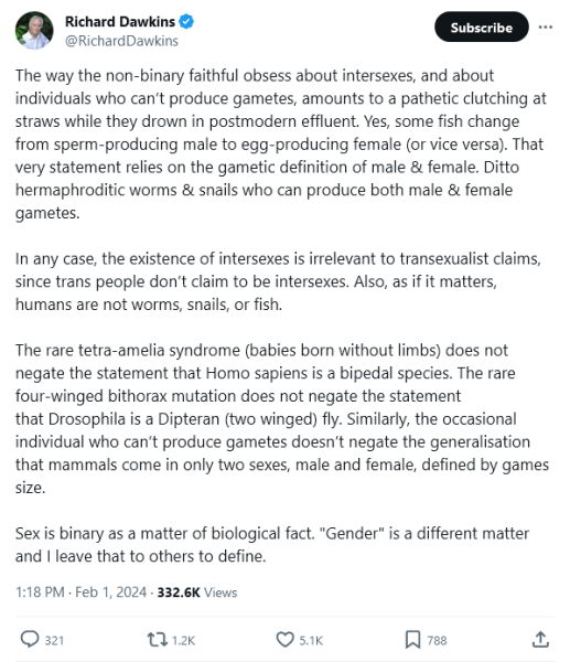 Famous evolutionary biologist forced to confirm that 'humans are not worms'