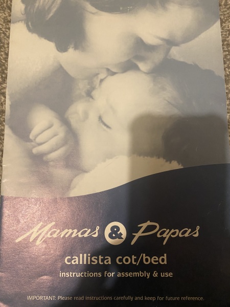 Mamas and Papas Cot bed from 2000