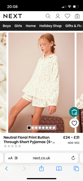 Girls pyjamas like white company