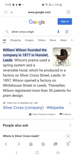 Silver cross prams