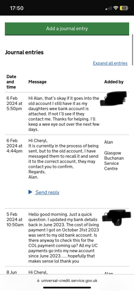 Cost of living payment