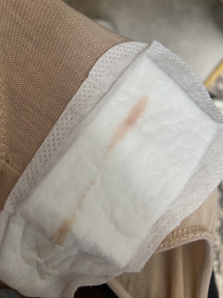 21 weeks and noticed spotting on liner (picture)