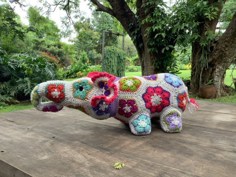 It's crochet,  knit and natter thread 11. So much yarn we need a yarn barn.