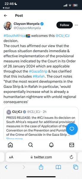 ICJ: SA Genocide Case vs. ISR - part 2
