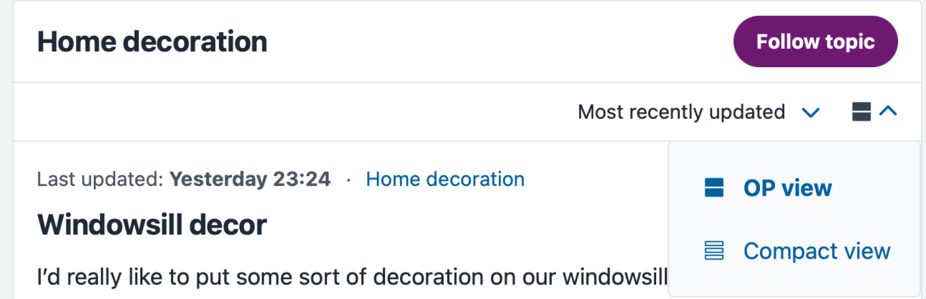 How can I get topic pages to appear the way Active does?