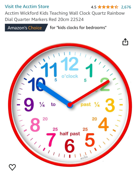 Which watch to help a 4 year old start to learn clocks and times?