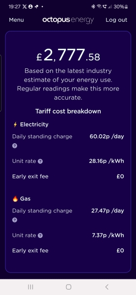 Outrageously high gas & electricity bills