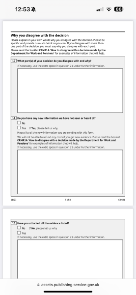 DLA Mandatory Reconsideration 2023