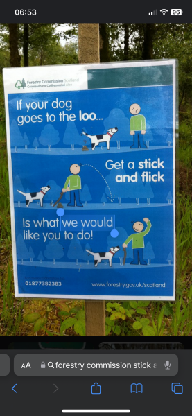 To not pick up dog poo...