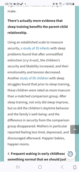 AIBU to wonder if sleep training negatively impacts a child (attachment theory)?