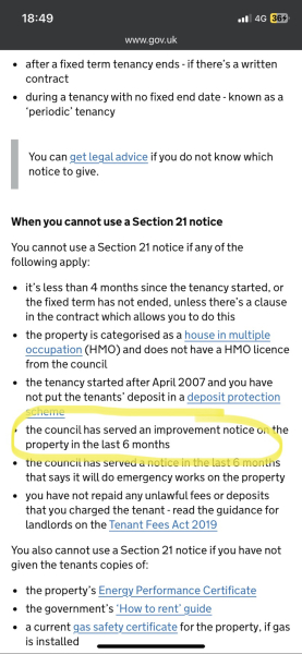 Landlord being an arse