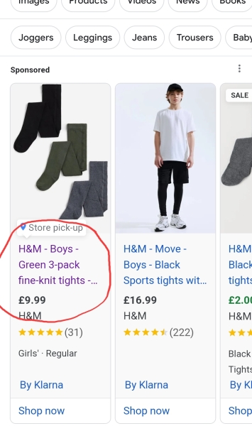 To think she shouldn't put him in tights?