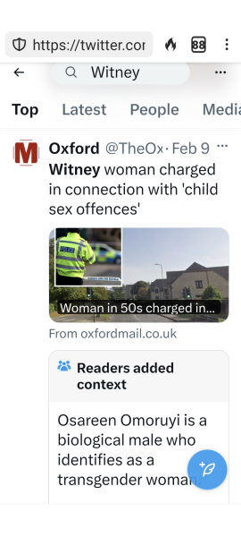 51 year Woman charged with sexual assault of a child in Witney town centre