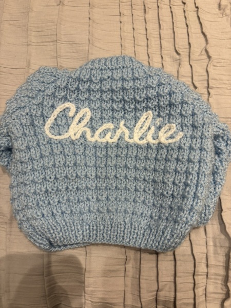 *free* brand new newborn Charlie cardi