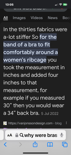 Why are 28 band bras so rare?