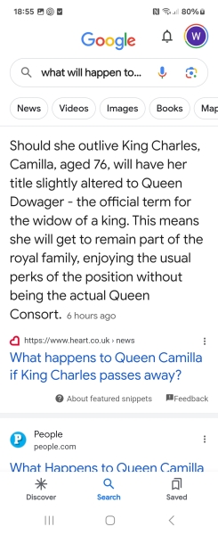Camilla if Charlie pegs it?