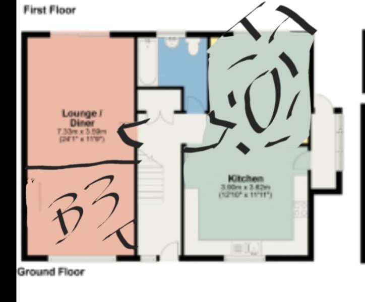 One large rectangular living room. How to style it.
