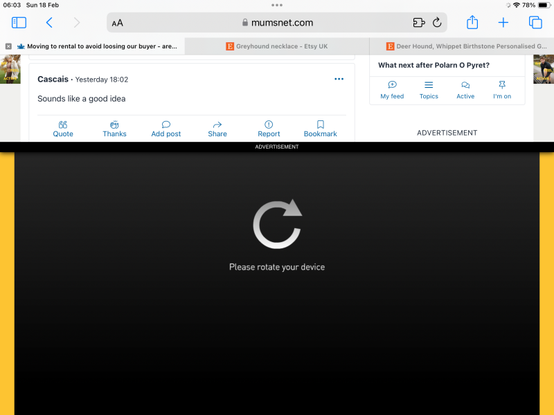 Massive ads taking over screen again