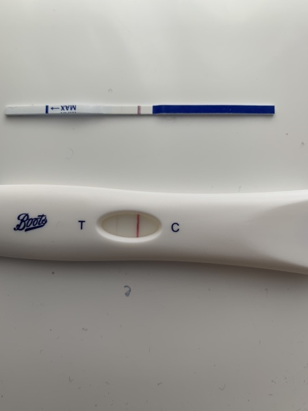Faint lines day after missed period