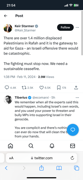 Uk politicians position about the war