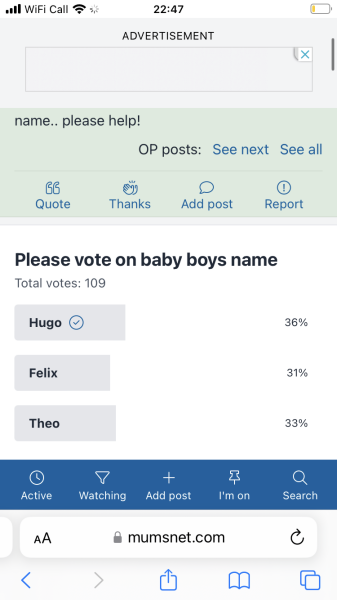 Vote for a boys name.. help pls!
