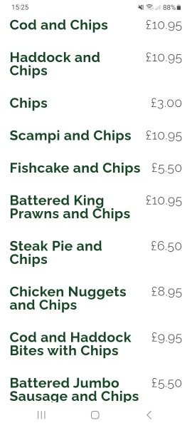 How much would this cost in your local chippy