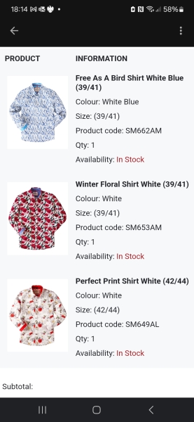 Shirt for 24 year old man
