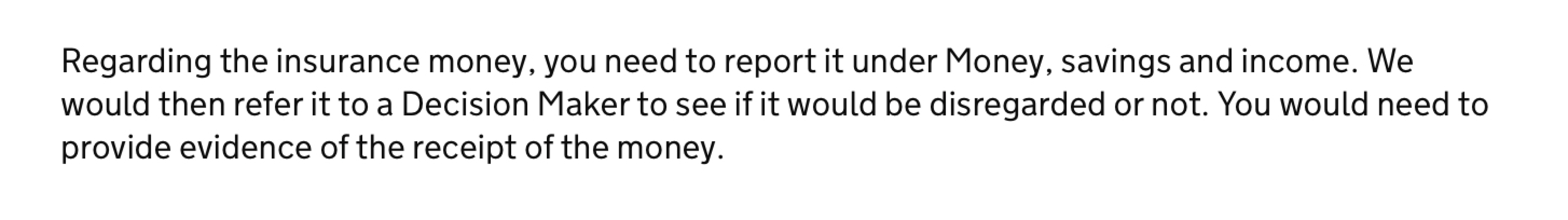 Universal Credit affected by small policy & paying mortgage?