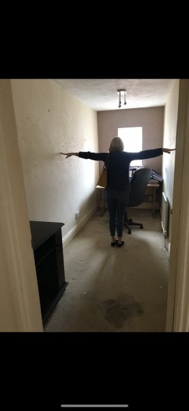 Narrow bedroom