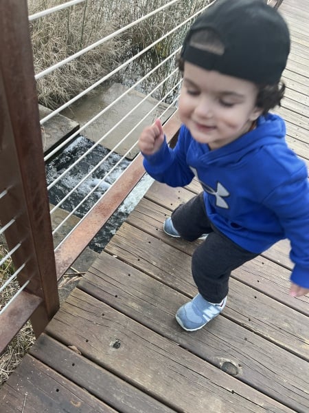 Dimple caused by cheek injury