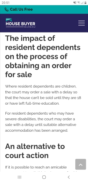Affair and left penniless
