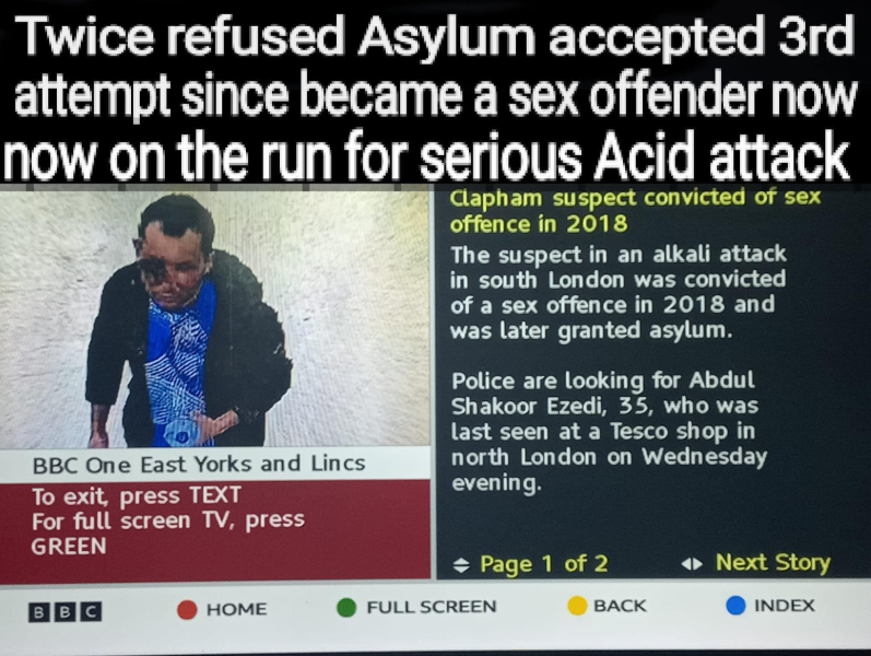 Sex offender granted asylum?