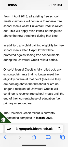 To ask why do people not working claiming FSM get this for free?