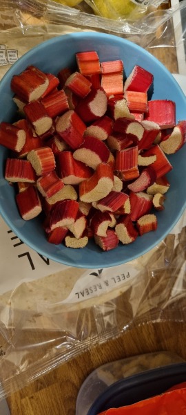 Rhubarb looking dried out? Can I use in crumble