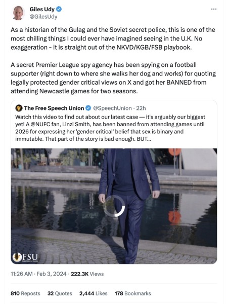 Football fan banned over GC posts after ‘Stasi’ Premier league investigation