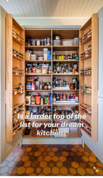 To get read of utility room/ area off kitchen and make it into a larder?