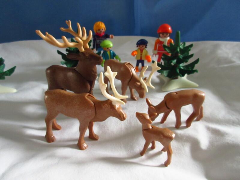 It's winter holiday time for the Playmobil people in our house...