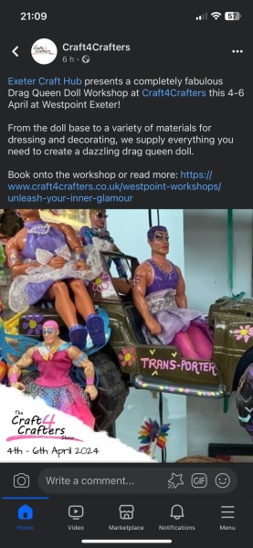 Drag queen 'doll workshop'