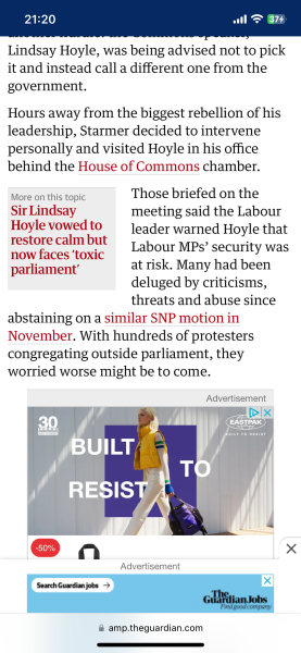 Uk politicians position about the war