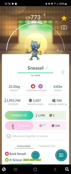 Routine Sparkles Pokémon Go 