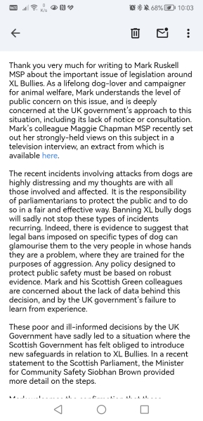 XL bully dogs and Scotland