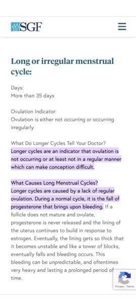 Progesterone level