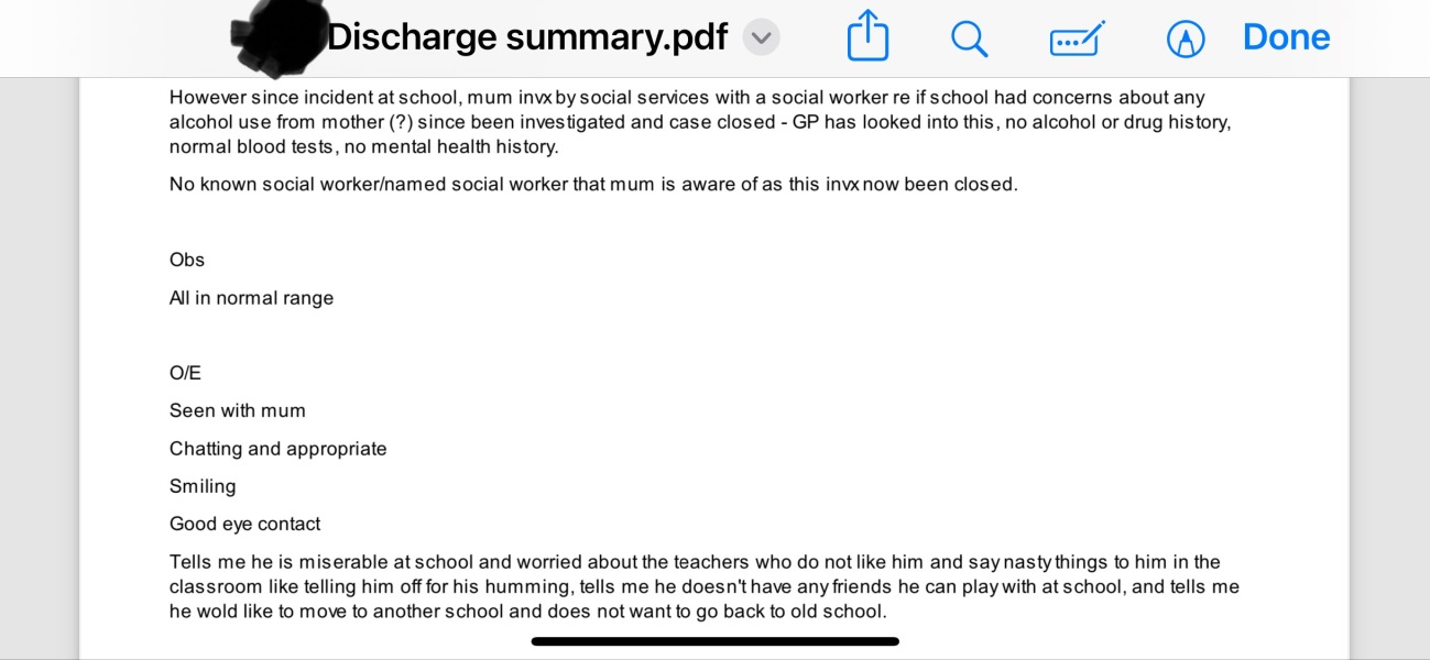 School called social service saying I drink . I can not drink medically .