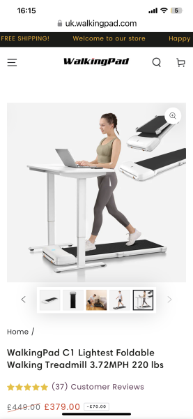 Has anyone got a treadmill desk? It's a game-changer!